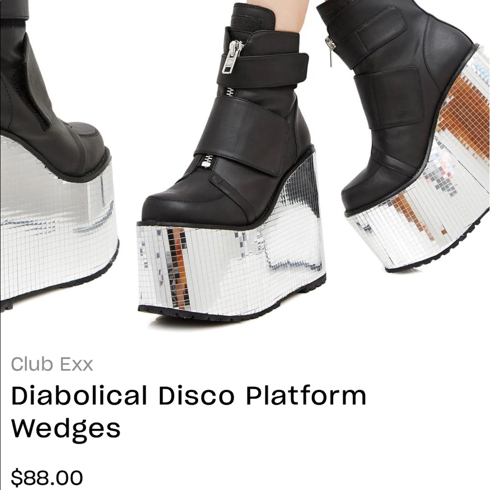 IN SEARCH OF! DONT. PURCHASE. Dollskills ClubExx Diabolical Disco Platform Boots